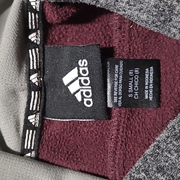 BOY'S ADIDAS TEXAS A&M LONGSLEEVE PULLOVER - Picture 5 of 9